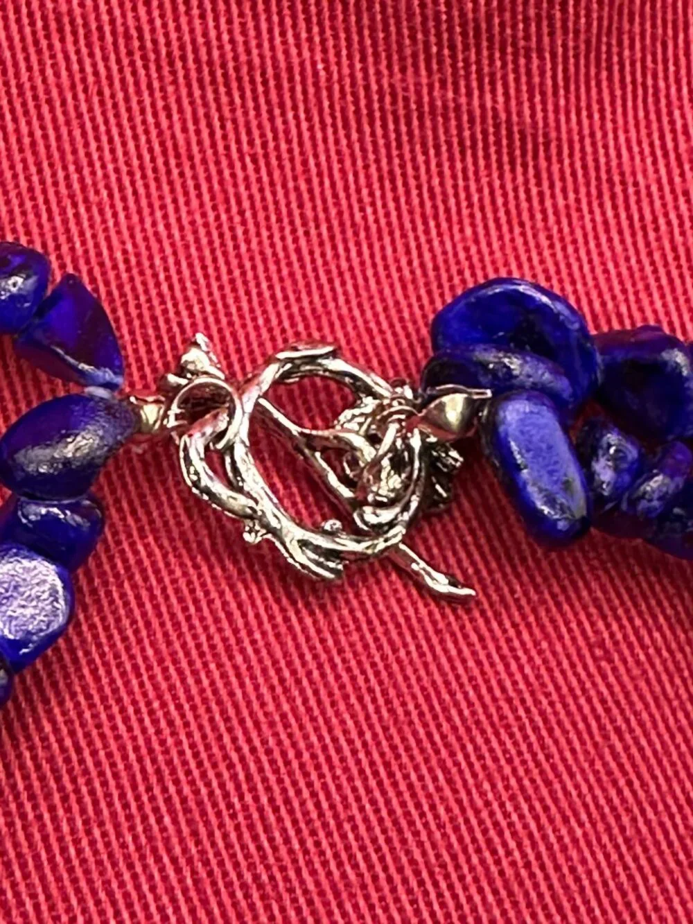 Novadab Handcrafted Cobalt Blue Nugget Crystal Pendant